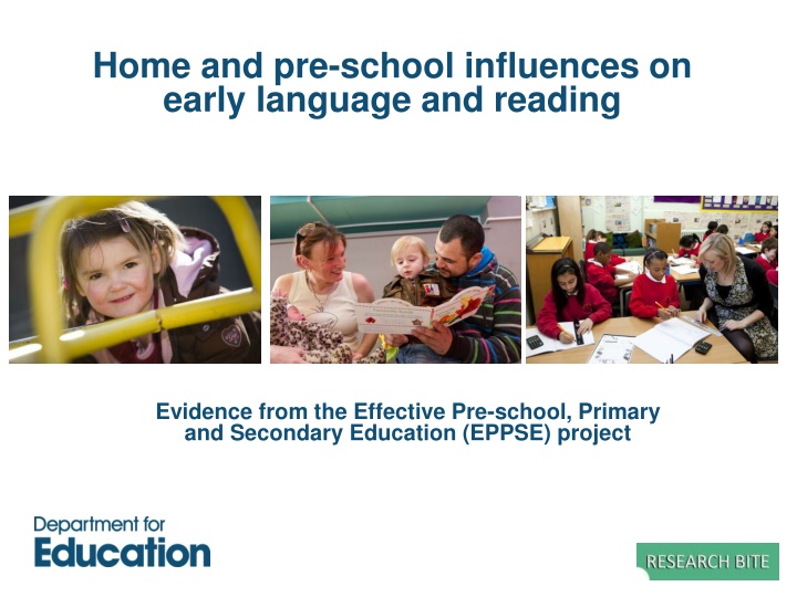 home and pre school influences on early language