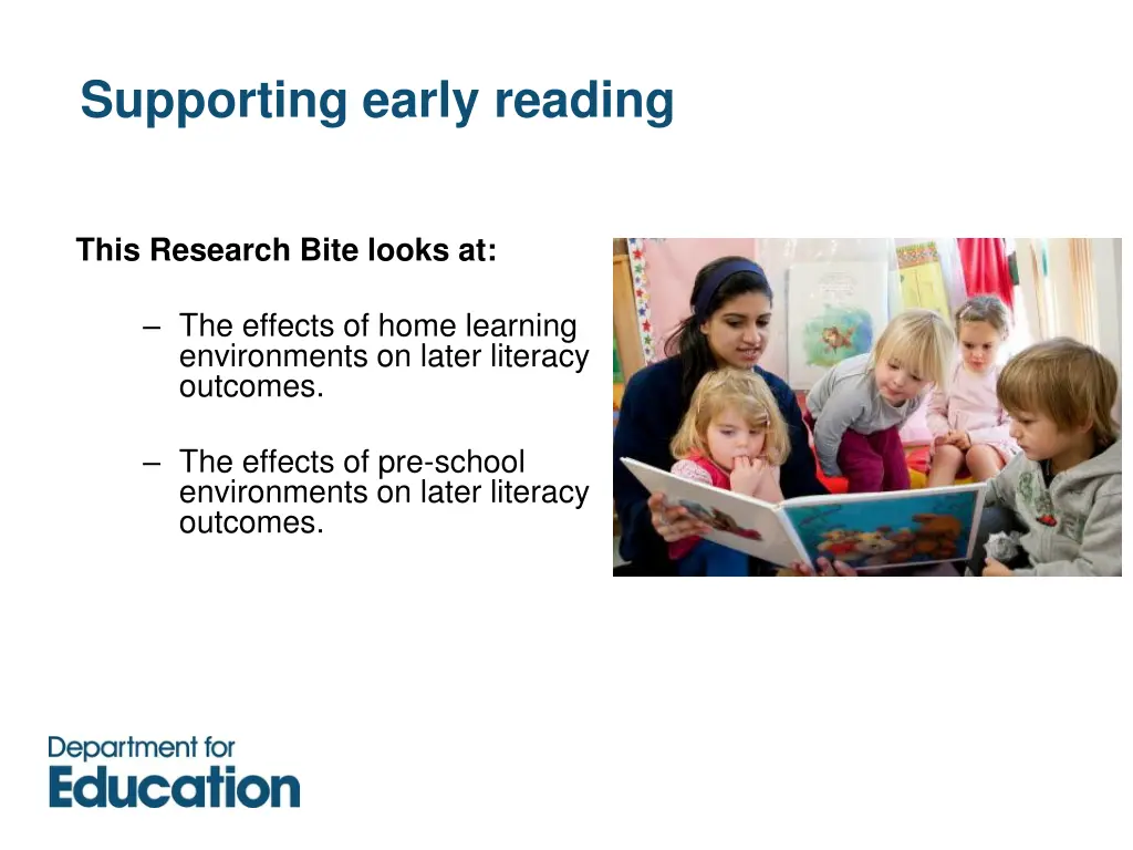 supporting early reading