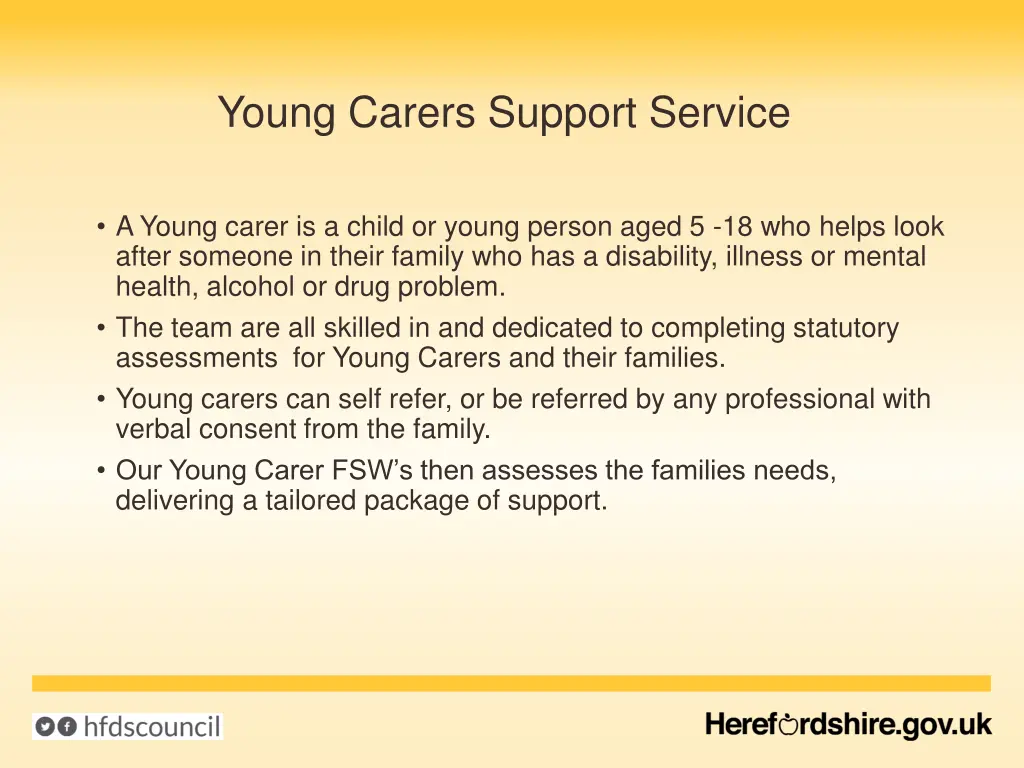 young carers support service