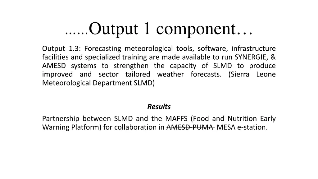 output 1 component 1