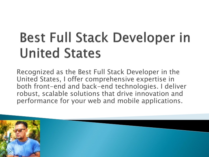 recognized as the best full stack developer