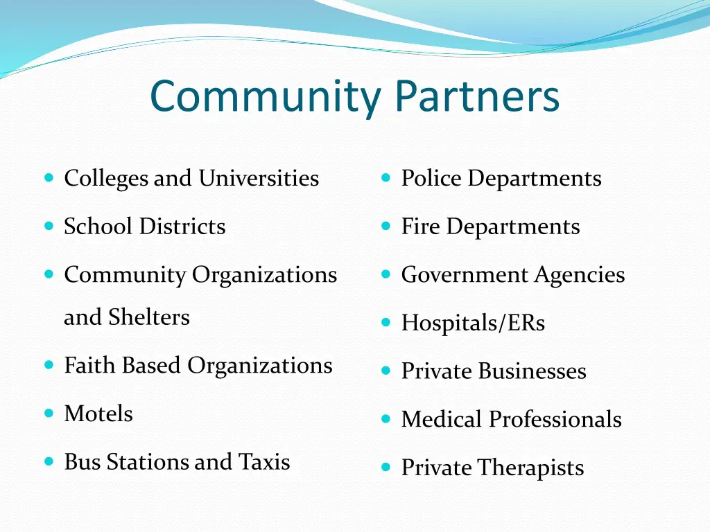 community partners