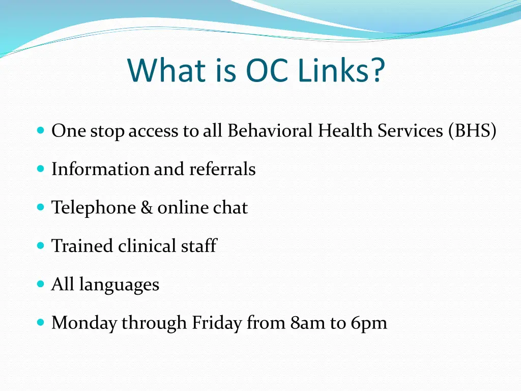 what is oc links