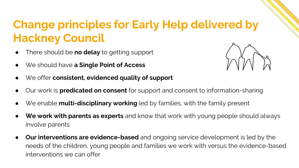 change principles for early help delivered