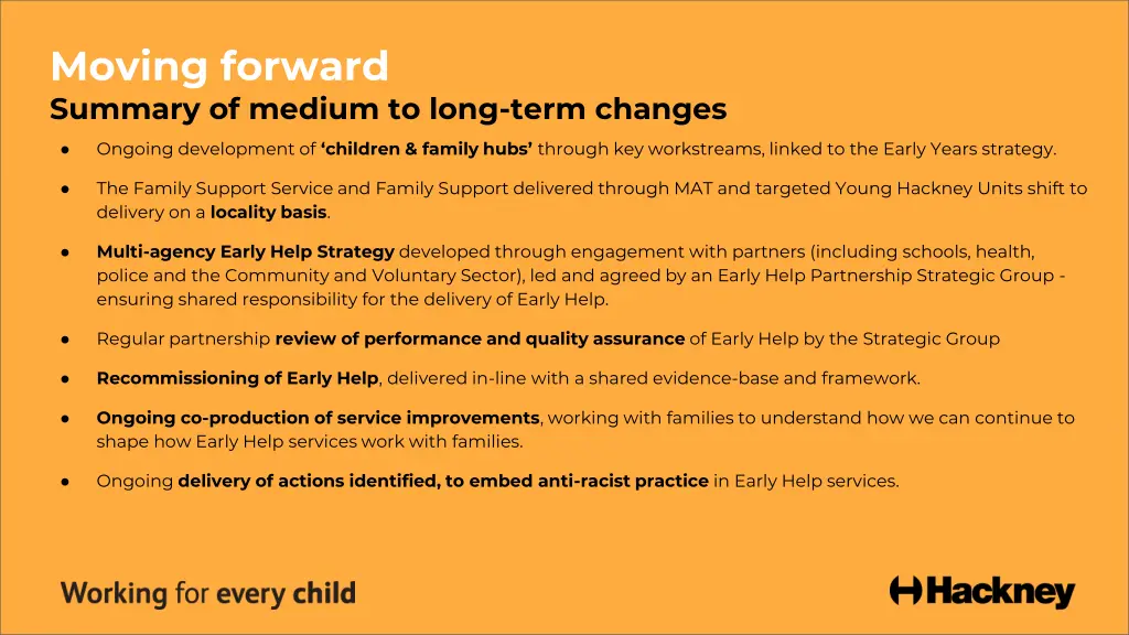 moving forward summary of medium to long term