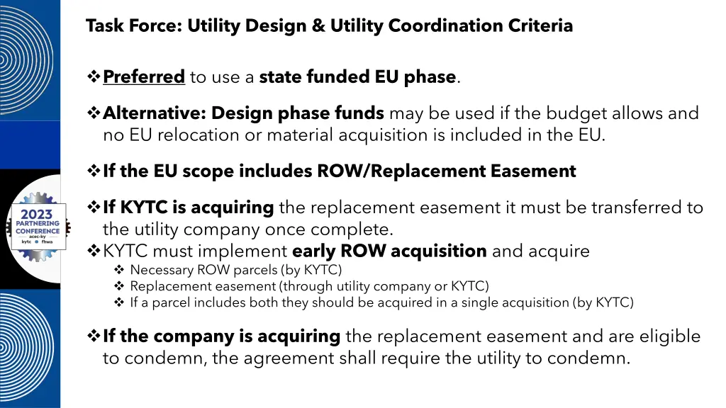 task force utility design utility coordination