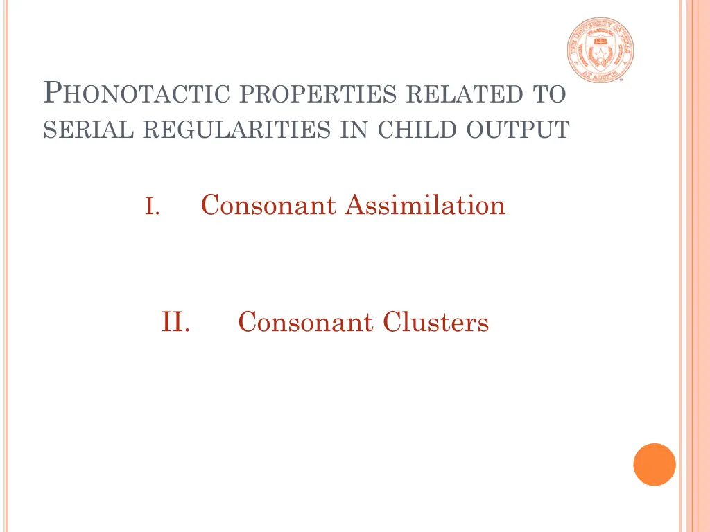 p honotactic properties related to serial