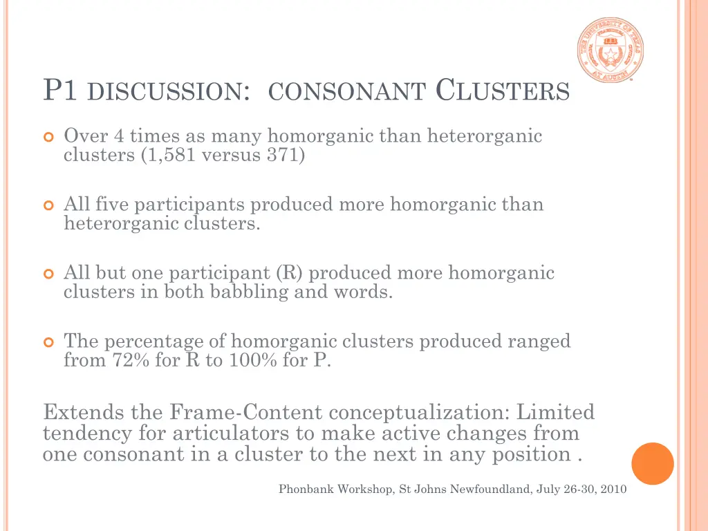 p1 discussion consonant c lusters