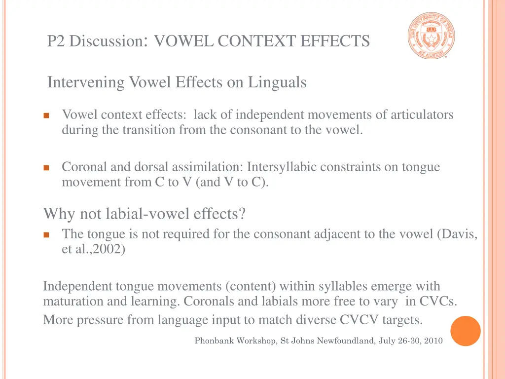 p2 discussion vowel context effects