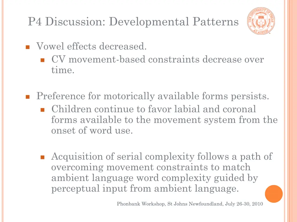 p4 discussion developmental patterns