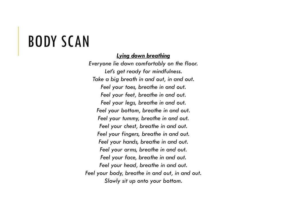 body scan