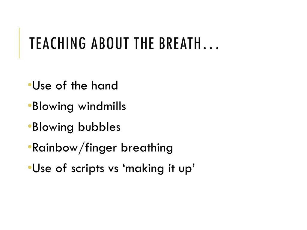 teaching about the breath 1