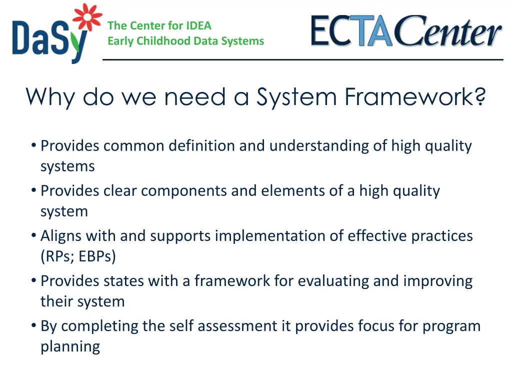 the center for idea early childhood data systems 3