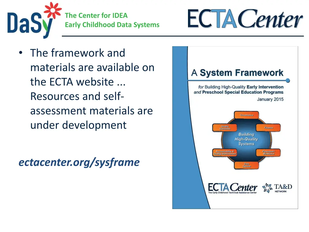 the center for idea early childhood data systems 35