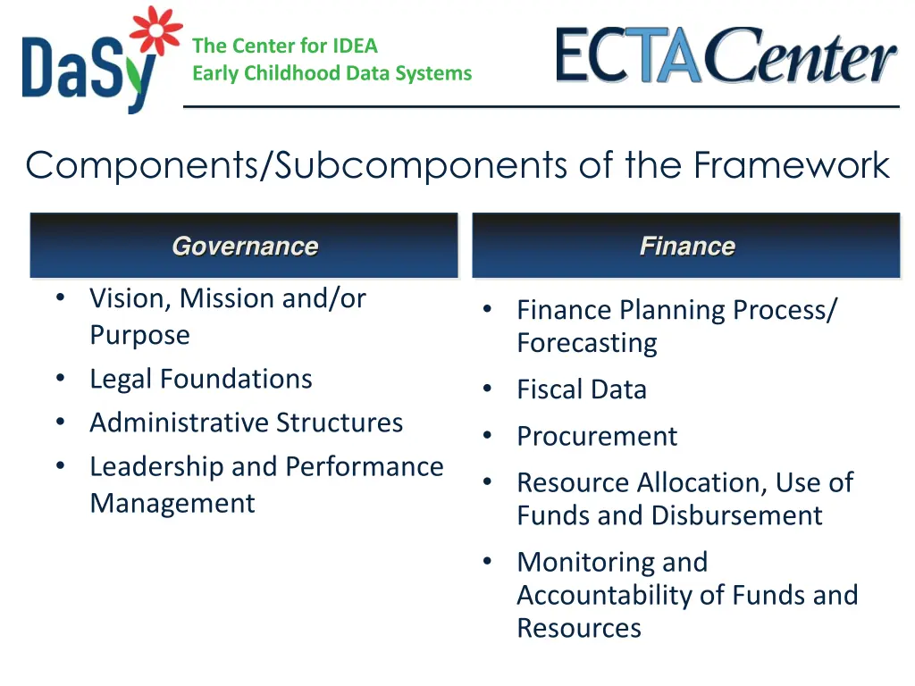 the center for idea early childhood data systems 8