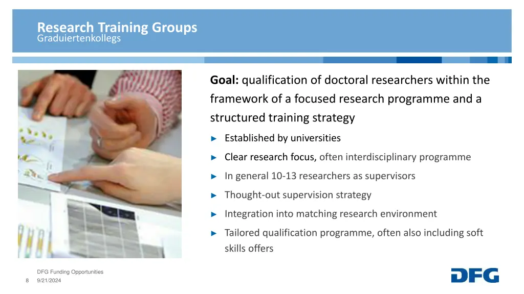 research training groups graduiertenkollegs