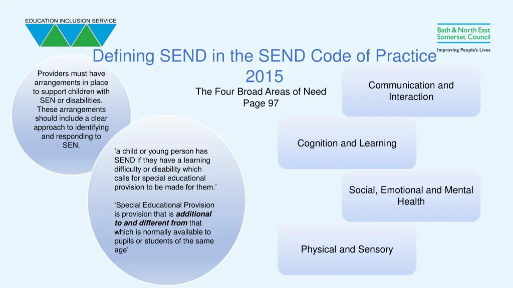 defining send in the send code of practice 2015