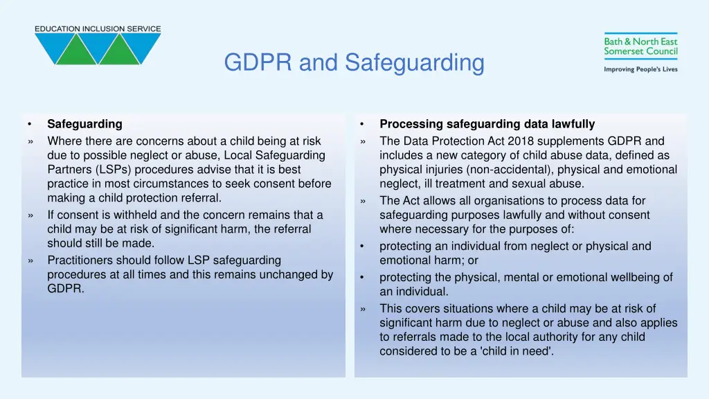 gdpr and safeguarding