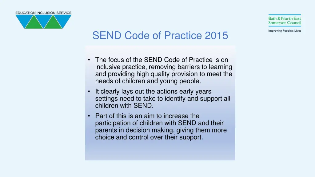 send code of practice 2015