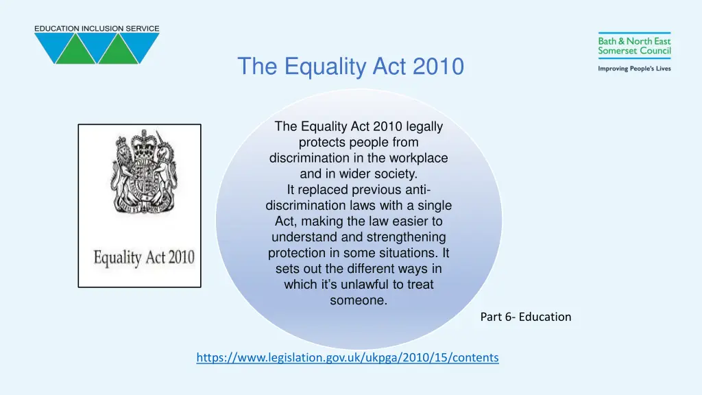 the equality act 2010