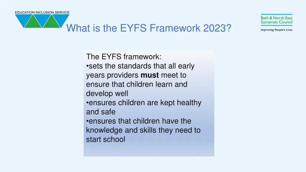 what is the eyfs framework 2023