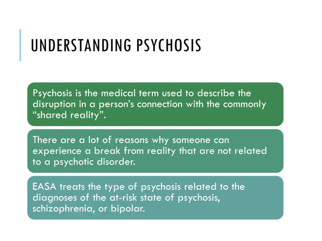 understanding psychosis