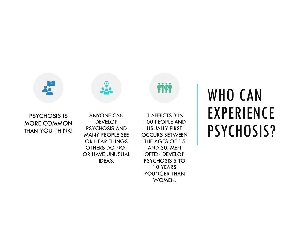 who can experience psychosis