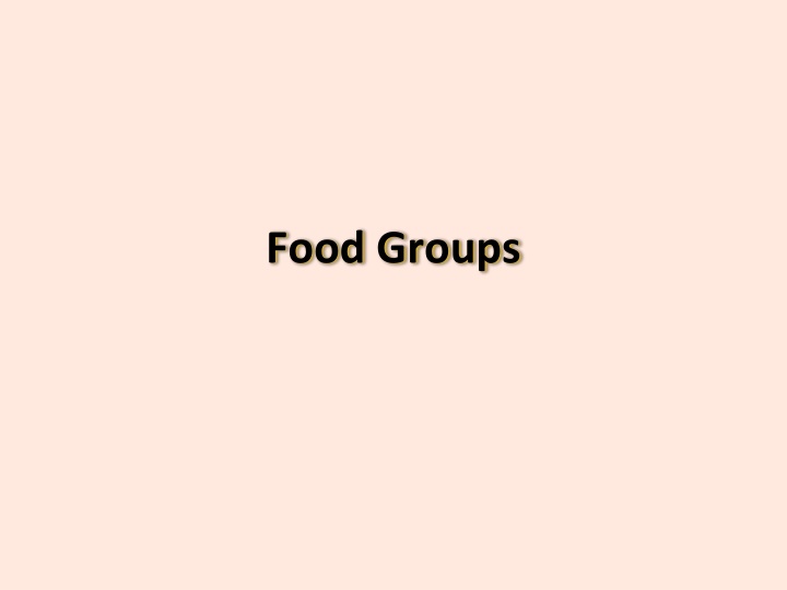 food groups