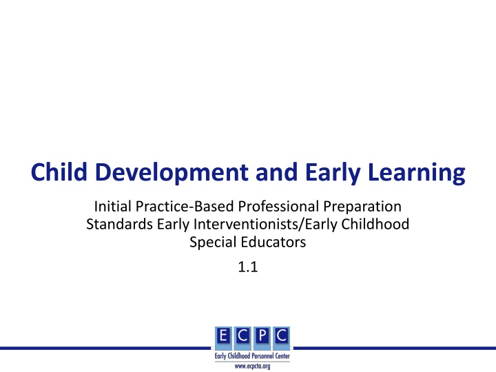 child development and early learning