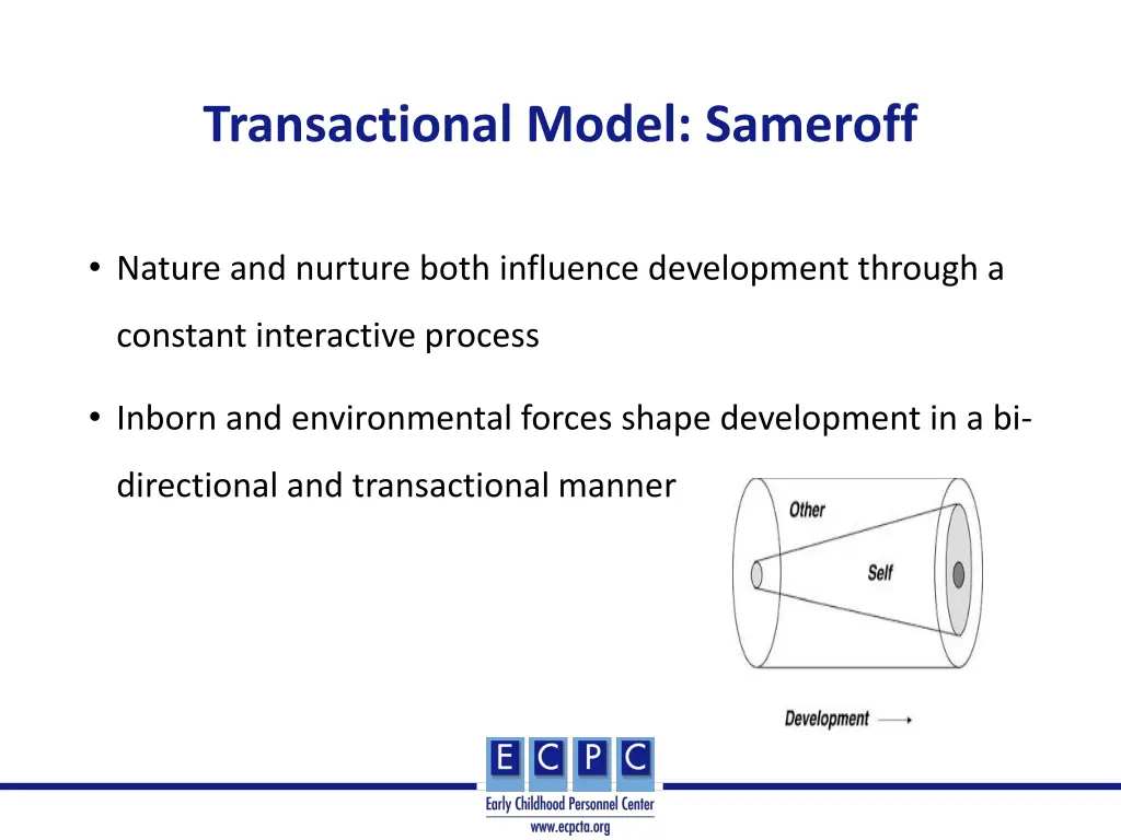 transactional model sameroff