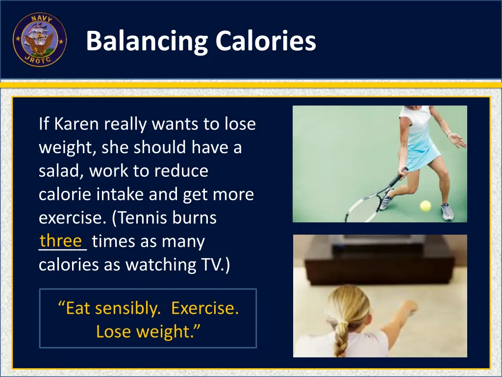 balancing calories 9