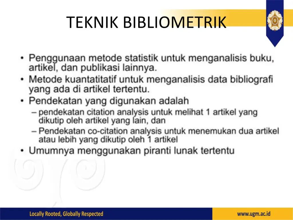 teknik bibliometrik