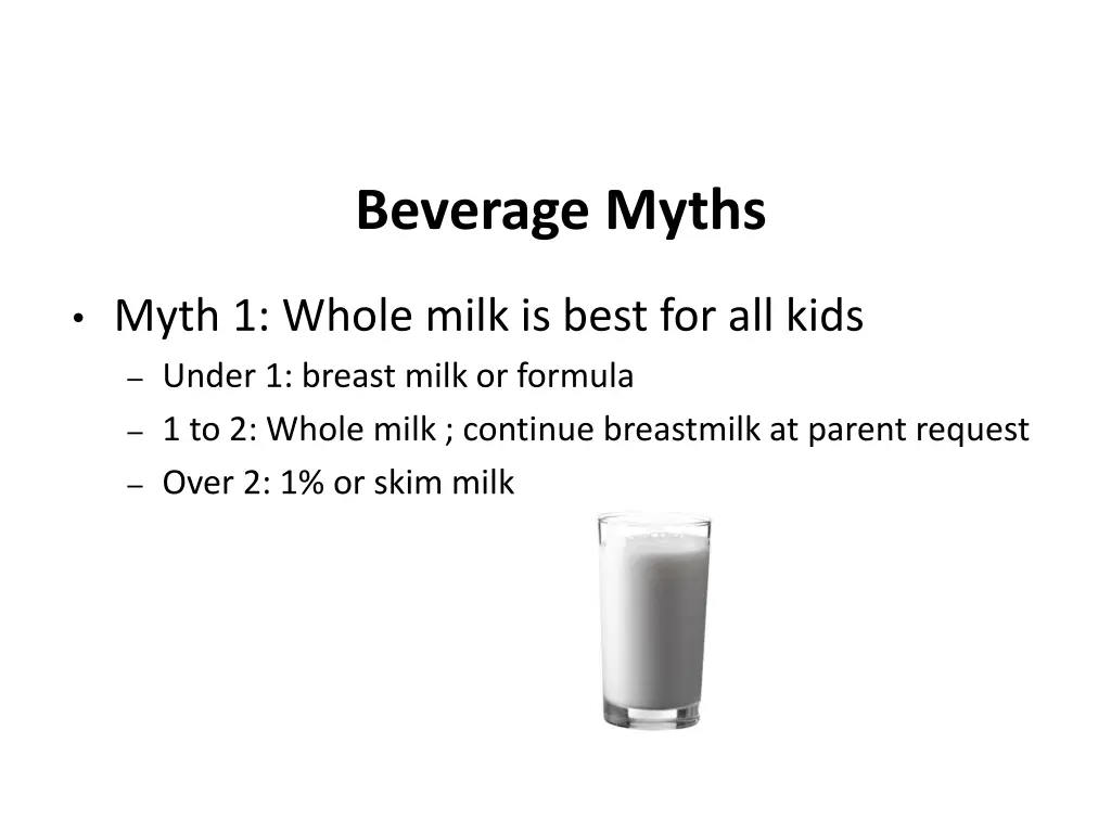 beverage myths