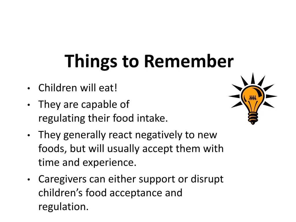 things to remember