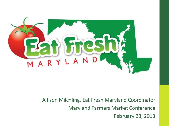 allison milchling eat fresh maryland coordinator