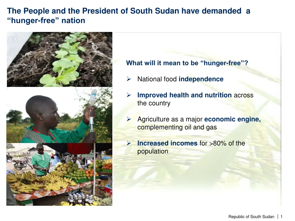 the people and the president of south sudan have