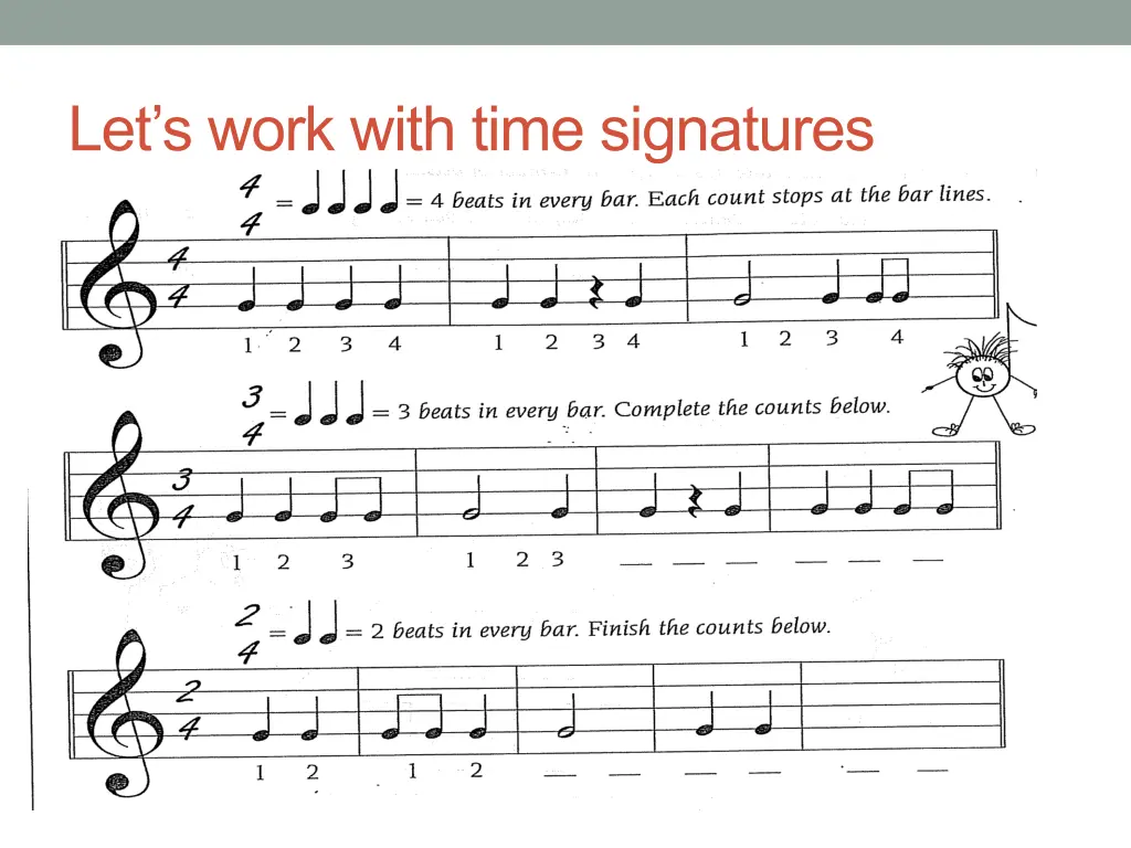 let s work with time signatures