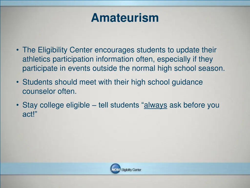 amateurism