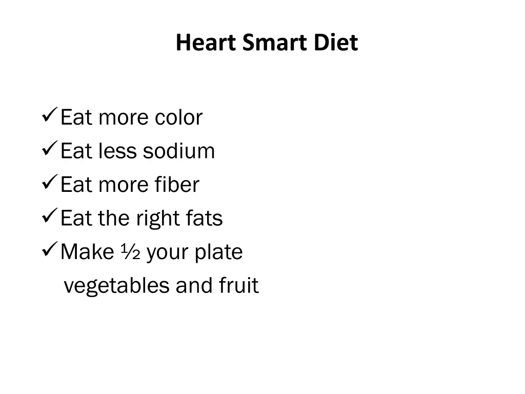 heart smart diet