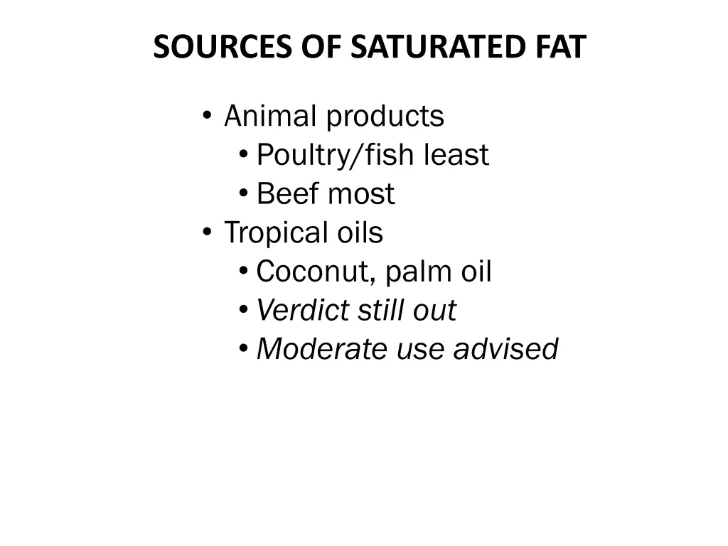 sources of saturated fat