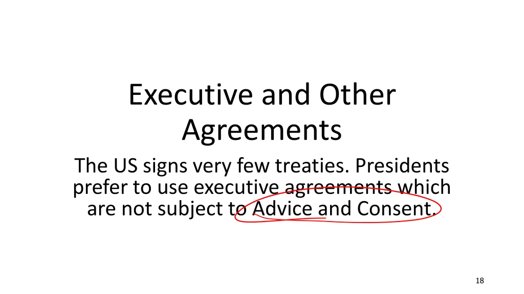 executive and other agreements the us signs very