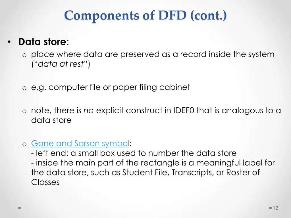 components of dfd cont 1