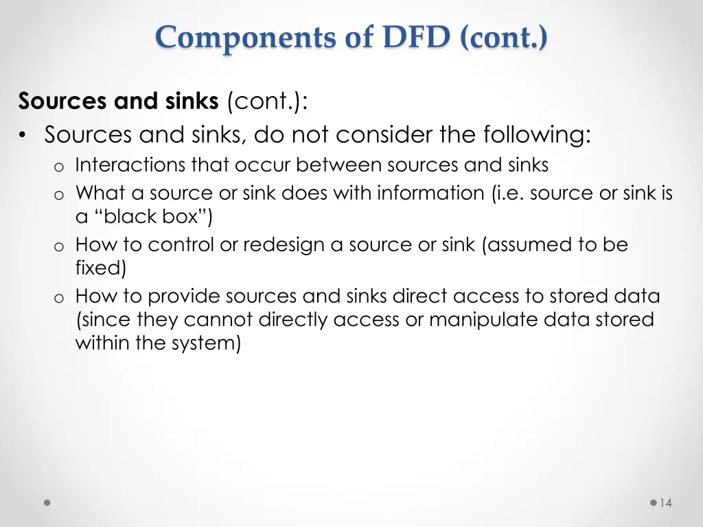 components of dfd cont 3