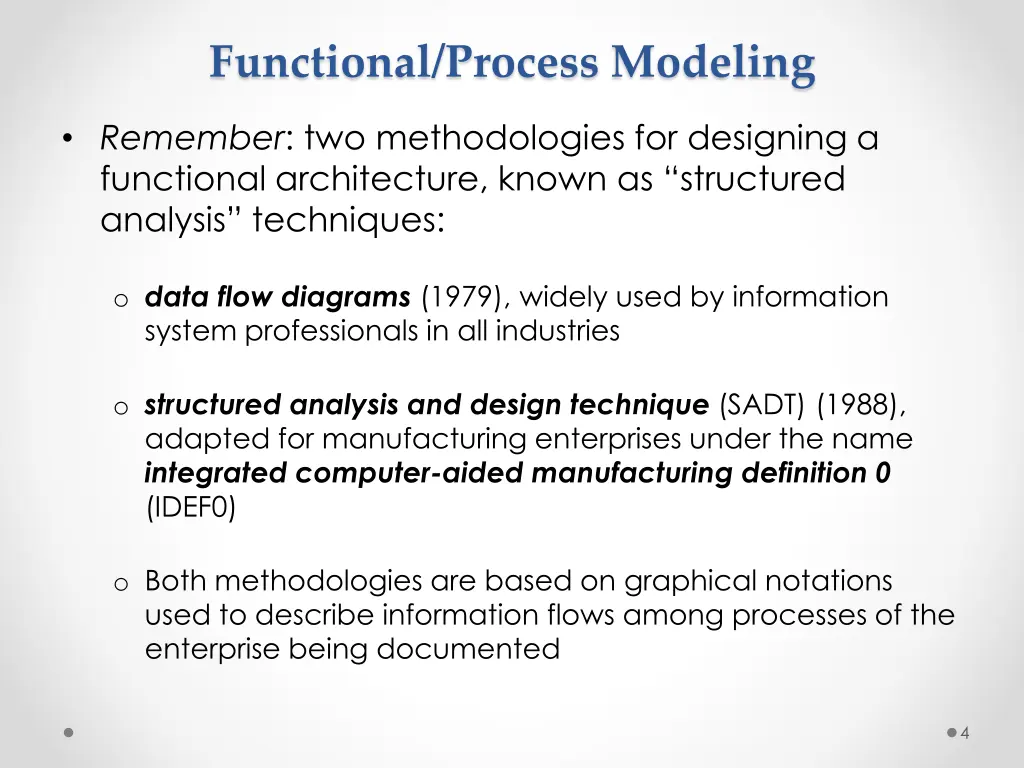 functional process modeling 1