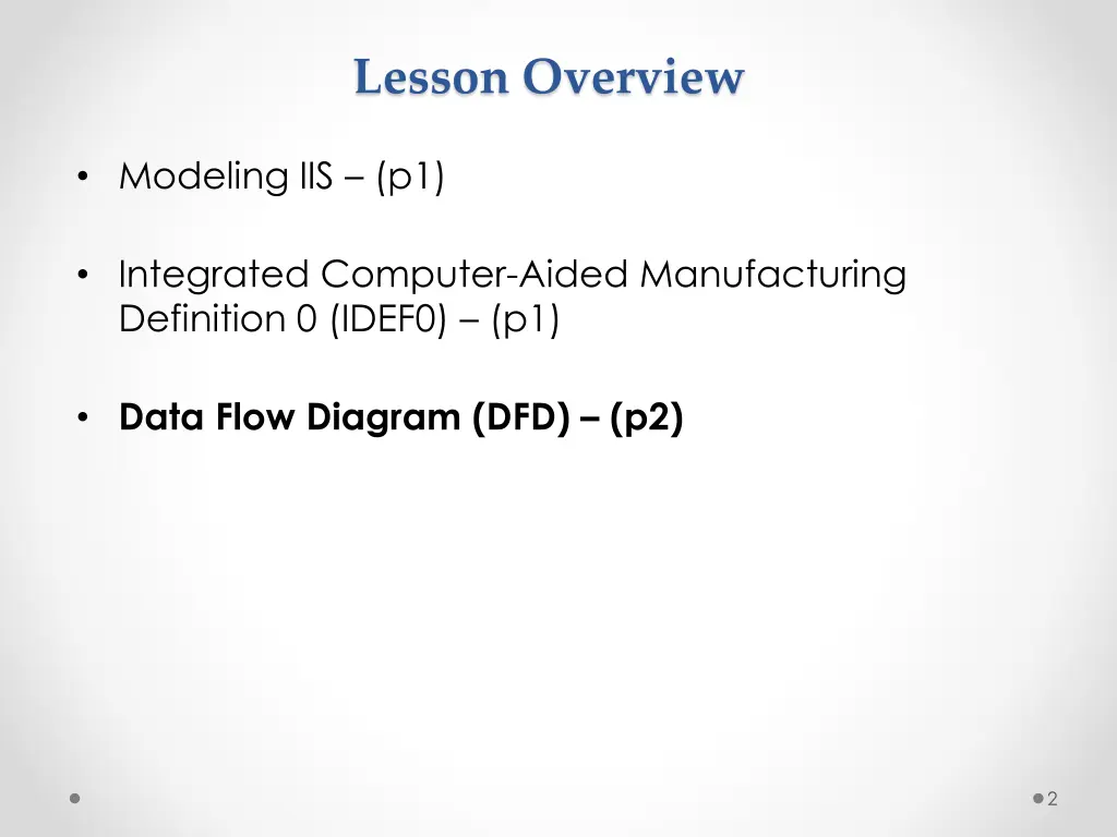 lesson overview