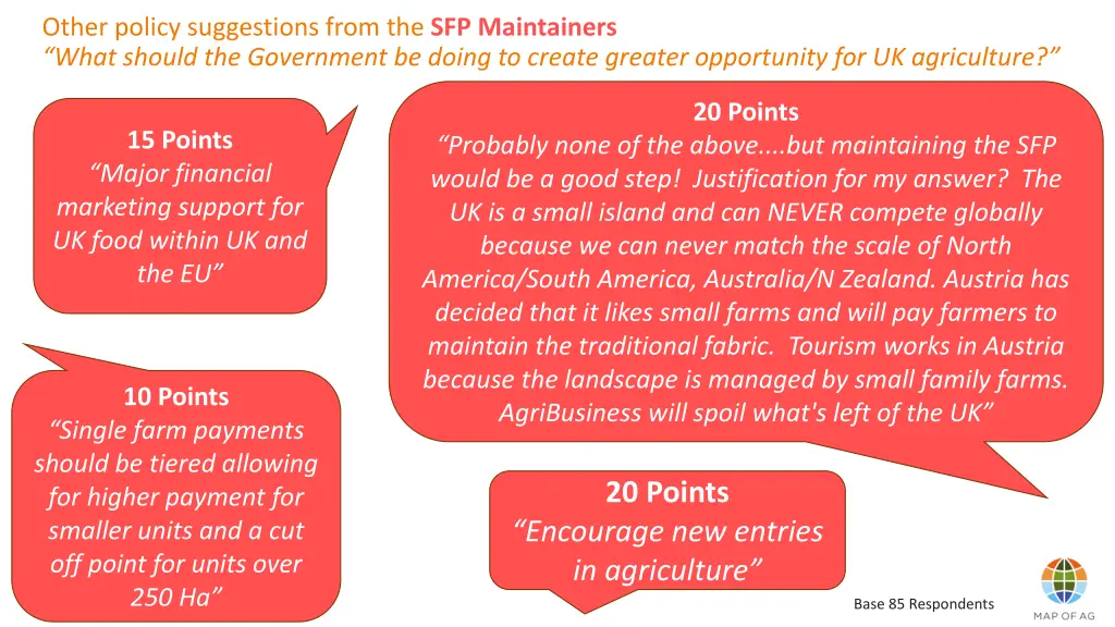 other policy suggestions from the sfp maintainers