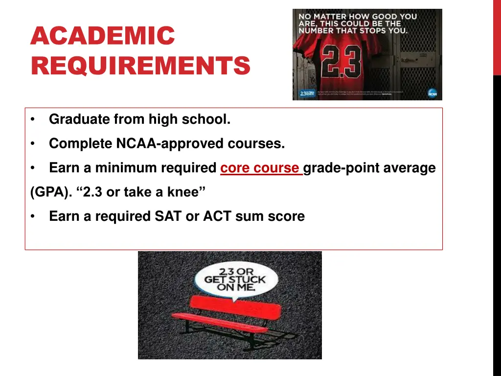 academic requirements