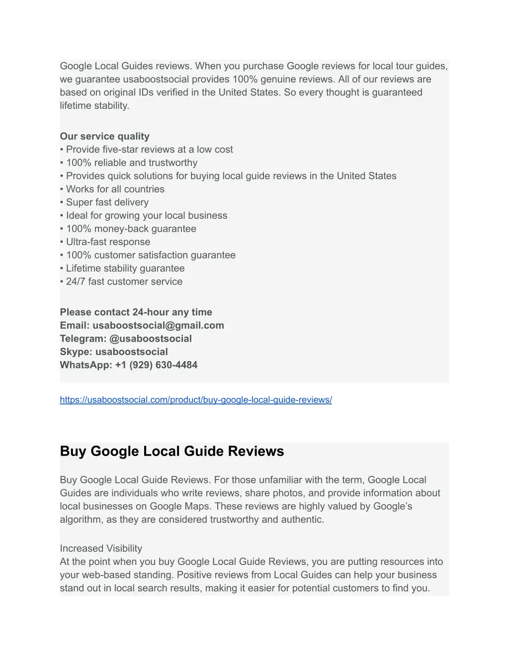 google local guides reviews when you purchase