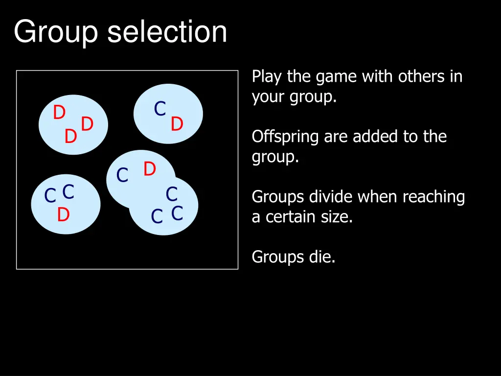 group selection 1