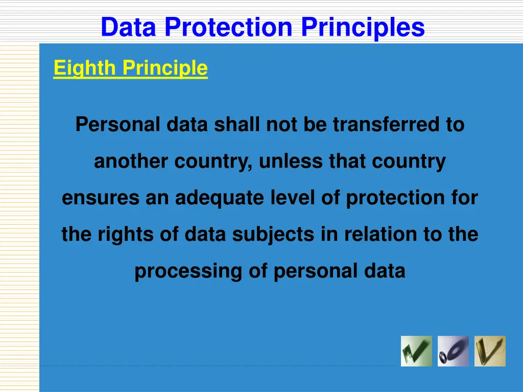 data protection principles 13